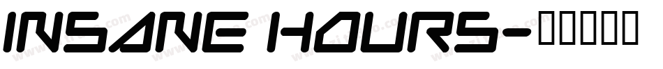 Insane Hours字体转换